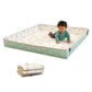 Infantino Foldable Soft Foam Mat, Extra Large Double-Sided Cushioned Portable Play Mat With Fold-Up Sides, Non Slip Crawling & P