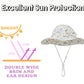 Urban Virgin Baby Girl Sun Hats Summer Baby Hats Upf 50+Toddler Sun Hat Infant With Wide Brim Bucket Hat Garden 12-24 Months