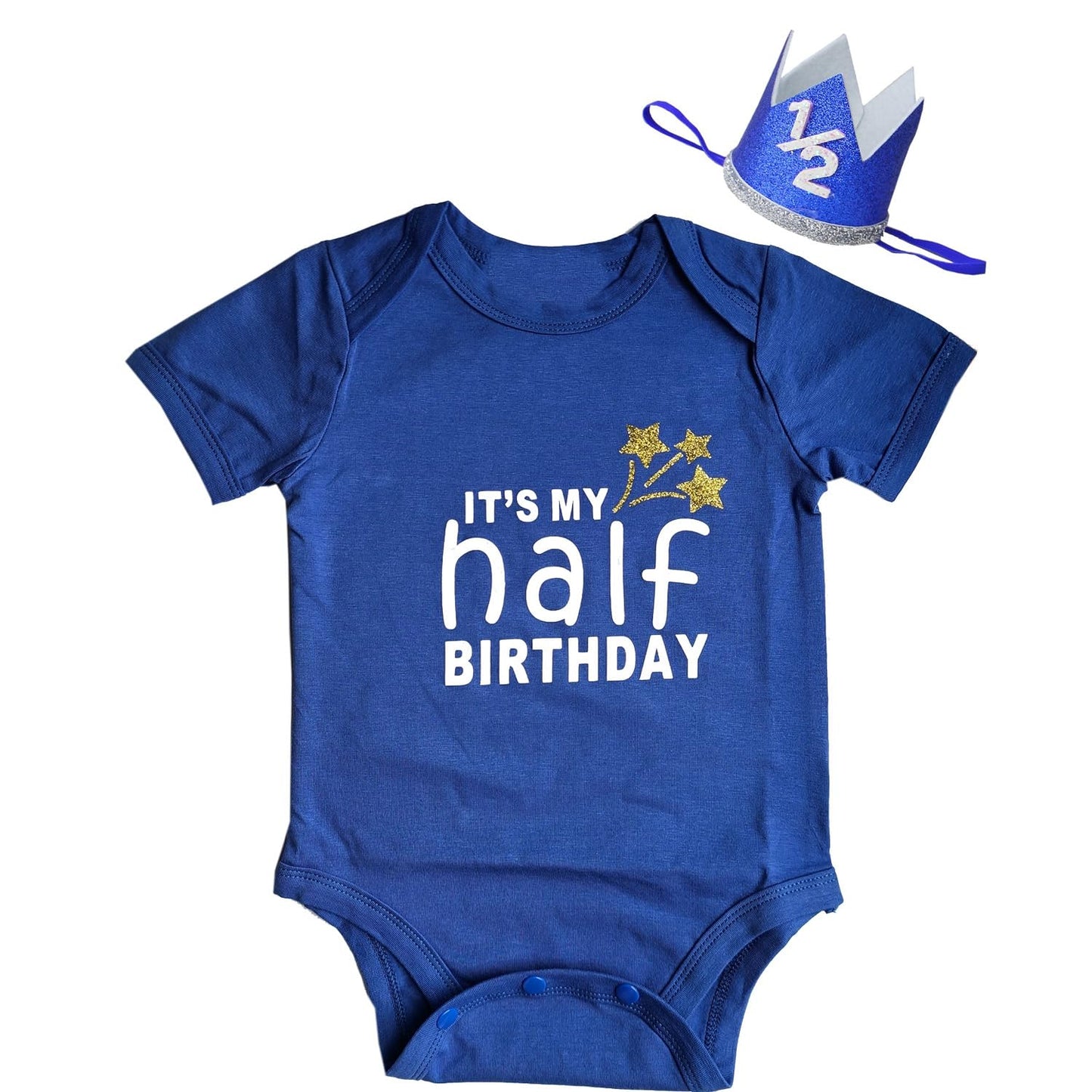 Kirei Sui Baby Birthday Bodysuit M Short Sleeve Half Way To One