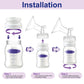 Maymom Bottle Thread Changer Compatible With Spectra 9 Plus Spectra S1 Spectra S2 Flange, Maymom Widemouth Flange, Avent Flange,