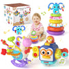 usrela Baby Toys for 1+ Year Old, Busy Board Sensory Toys for Toddlers 1-3, Baby Toys for 12-18 Months, Pull String Teether, Sta