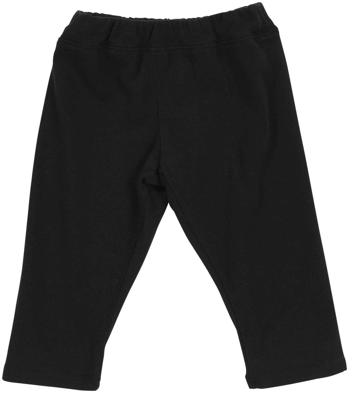 Lamade Baby Girls' Infant Crop Legging, Black, 18-24M