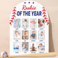 Berry First Year Photo Board Strawberry Birthday Party Wooden Board Decorations 12 Monthly Milestone Picture Frame One Year Old