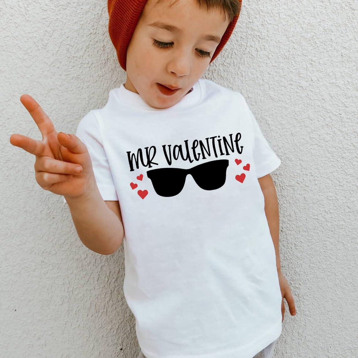 Toddler Boy Valentine'S Day T Shirt Cute Lover Boy Shirt Kids Funny Letter Print Valentine'S Day Shirts Tops (4-5T, White2)