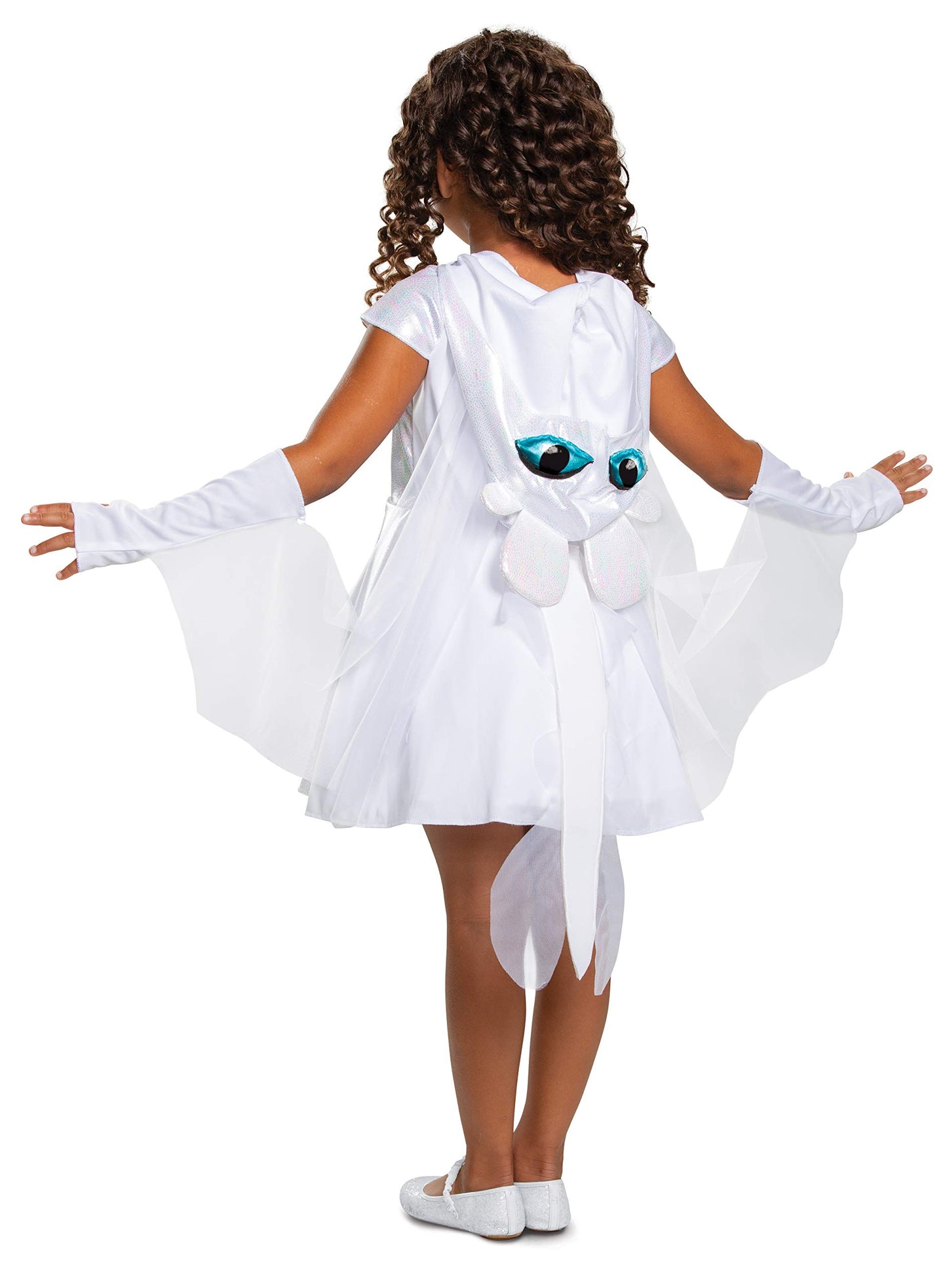 Disguise How To Train Your Dragon Girls Light Fury Classic Costume Size 7/8, White