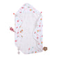 Bibs&cribs Muslin Baby Towel Extra Soft Towels for New Born 0 to 3 Years Hooded Wrap for Newborn Infant Toddler Swaddler Quick D