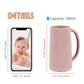 Nothomme Food Grade Silicone Wash Rinser Cup For Kids With Easy Grip Handle, Baby Bath Rinse Cup (Blush)