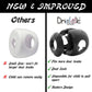 Black - Door Knob Baby Safety Cover - 5 Pack - Deter Little Kids From Opening Doors With A Child Proof Door Handle Lock - Driddl