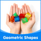 Odoorgames 60 Pieces 3D Shapes for Teaching - Geometric Solids for Kids,Light Table Manipulatives,Translucent Toy for Light Tabl
