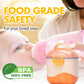 Xpecial Baby Formula Container To Go 550Ml Formula Dispenser On The Go With Snap-On Lid Fork And Spoon For Toddler Travel (Peach