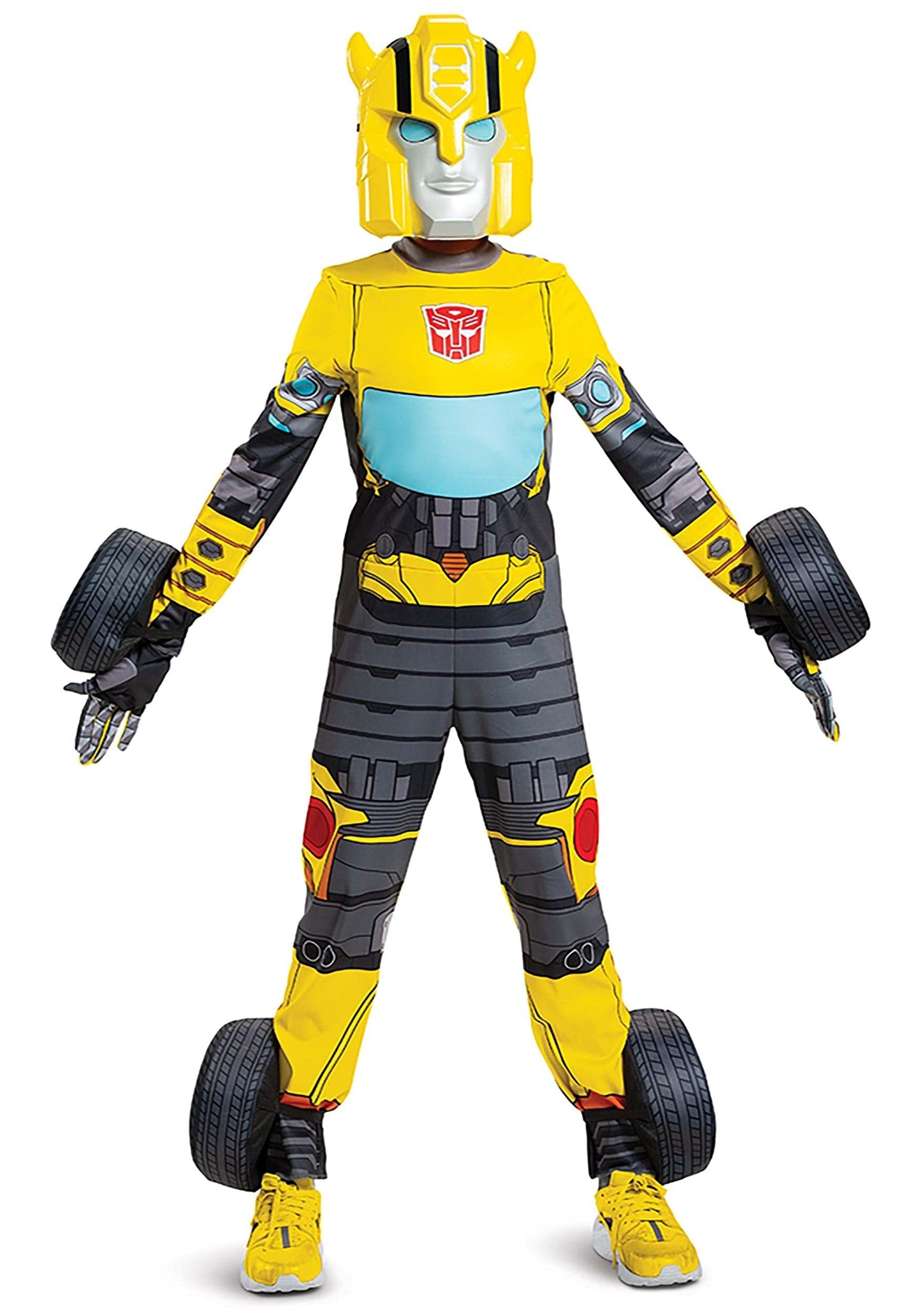 Disguise Transformers Kids Bumblebee Converting Costume - 4/6, Yellow