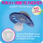 Mam Original Day & Night Baby Pacifier, Nipple Shape Helps Promote Healthy Oral Development, Glows In The Dark, 6-16 Months, Uni