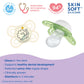 Mam Perfect Night Baby Pacifier, Patented Nipple, Glows In The Dark, 2 Pack, 0-6 Months, Unisex