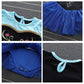Hihcbf Baby Girls Anna Princess Halloween Costume Christmas Birthday Bodysuit Romper Tutu Dress W/Headband Royal Blue