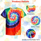 Xonyicos 4Pcs Hippie Costume For Kids Boys Girls 60S 70S Colorful Shirts Halloween Party Cosplay For 4-12Years (Rainbow Color, X