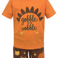 Unique Baby Boys Gobble Til You Wobble Thanksgiving Turkey Outfit Shorts (5)