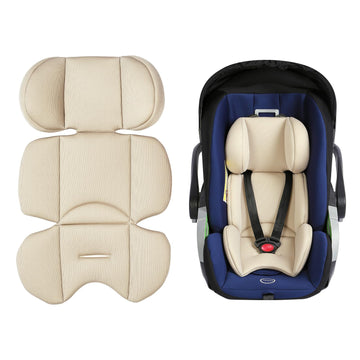 DUSHARKFUN Infant Car Seat Insert - Breathable Head Support for Newborn to Toddler 0-3 Years, Soft Non-Sticky Baby Car Seat Cush