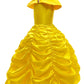 Princess Dresses For Girls Halloween Costumes Princess Belle Costume For Girls Kids 4T 5T(120Cm,E39)