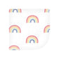 Hudson Baby Unisex Baby Flannel Washcloths, Creative Rainbow 10Pk, One Size