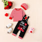Vinuoker Baby Boy My First Valentine'S Day Outfit 3Pcs Infant Boy Valentine'S Day Clothes Sets Mama'S Boy Outfits