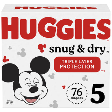 Huggies Snug & Dry Diapers, Size 5