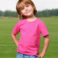Cosland Toddler Baby Plain T-Shirts, Neon Pink, 2T