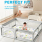 Wonday Thick Baby Play Mat,71X59 Baby Pay Mat For Floor Foldable Kids Crawling Mat For Babies 6-12 Months, Infant Baby Playpen M