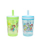 Zak Designs PAW Patrol Kelso Toddler Cups For Travel or At Home, 15oz 2-Pack Durable Plastic Sippy Cups With Leak-Proof Design i
