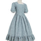 Nuoqi Pioneer Dresses For Girls Prairie Girl Dress Colonial Girl Costume 8-9, Blue