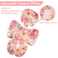 Pink Infant Car Seat Head Body Support Pillow, Hnhuaming 2-In-1 Reversible Carseat Insert,Soft Cushion For Stroller, Swing, Boun
