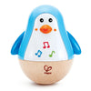 Hape Penguin Musical Wobbler | Colorful Wobbling Melody Penguin, Roly Poly Toy for Kids 6 Months+, Multicolor, 5 x 2 (E0331)