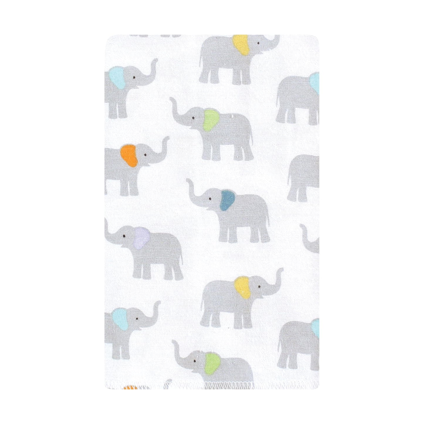 Hudson Baby Unisex Baby Flannel Burp Cloth 10Pk, Teal Elephant, One Size
