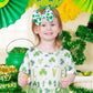 Lanmerry St. Patrick'S Day Baby Girl Clover Headbands, Elastic Nylon Hair Accessories For Newborn Infant Toddler