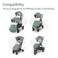Uppababy Cozyganoosh Footmuff / Easily Attaches To Uppababy Strollers + Rumbleseat / Ultra-Plush, Weather-Proof / Greyson (Charc