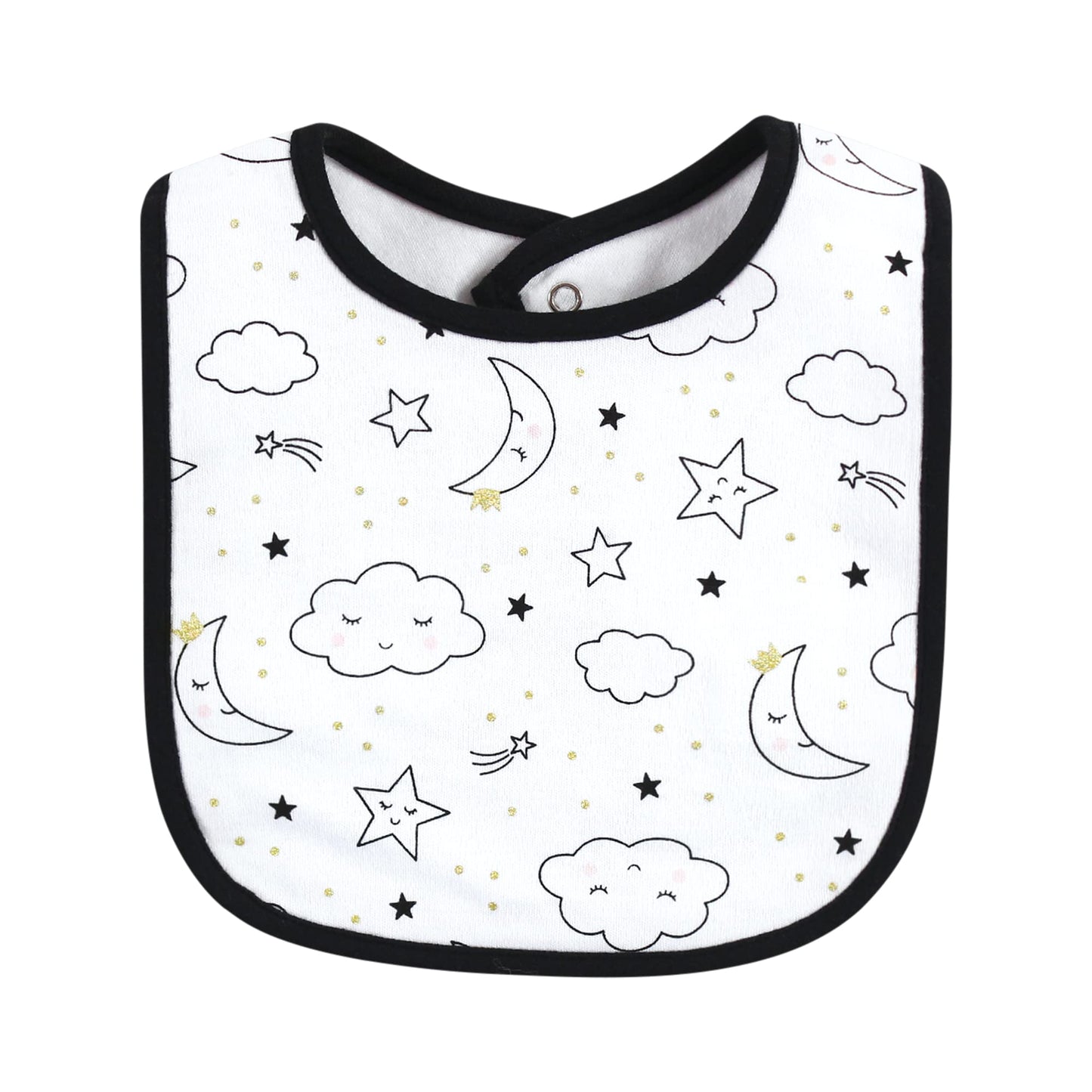 Hudson Baby Unisex Baby Cotton Bibs, Dreamer, One Size