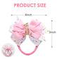 Birthday Hair Bow For Baby Girls 1 2 3 4 5 6 Years Sprinkle Decorations Confetti Ice Cream Party Pink Hair Accessories Headband