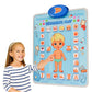 Lifelong Smart Learning Playchart Playmat For Kids 2+ Years, Body Parts English Hindi Words & Spelling, Quiz & Music Modes, Touc