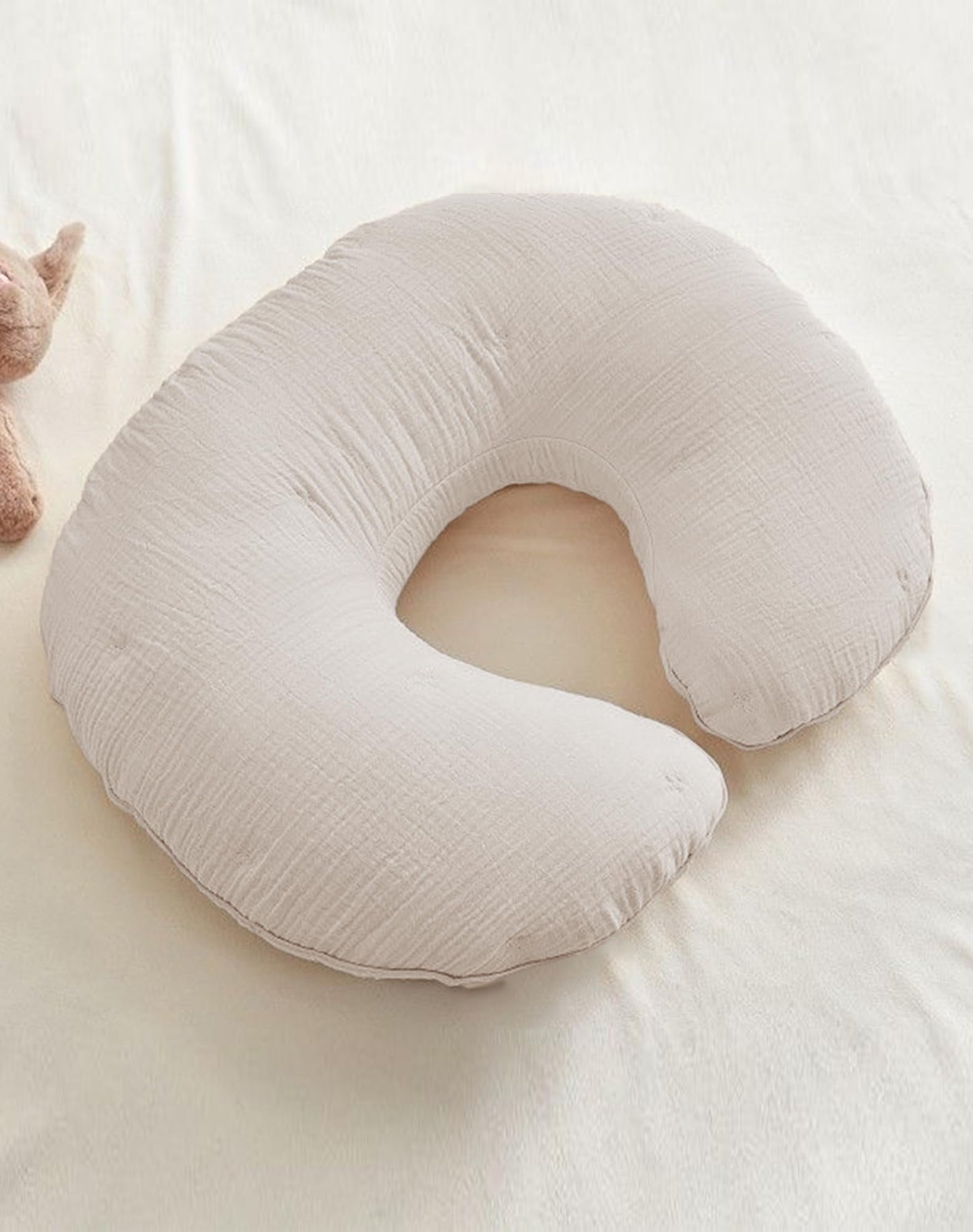 Nursing Pillow Covers, Muslin Nursing Cover For Breastfeeding Pillows, Comfortable For Baby Girls And Boys (Shadow)