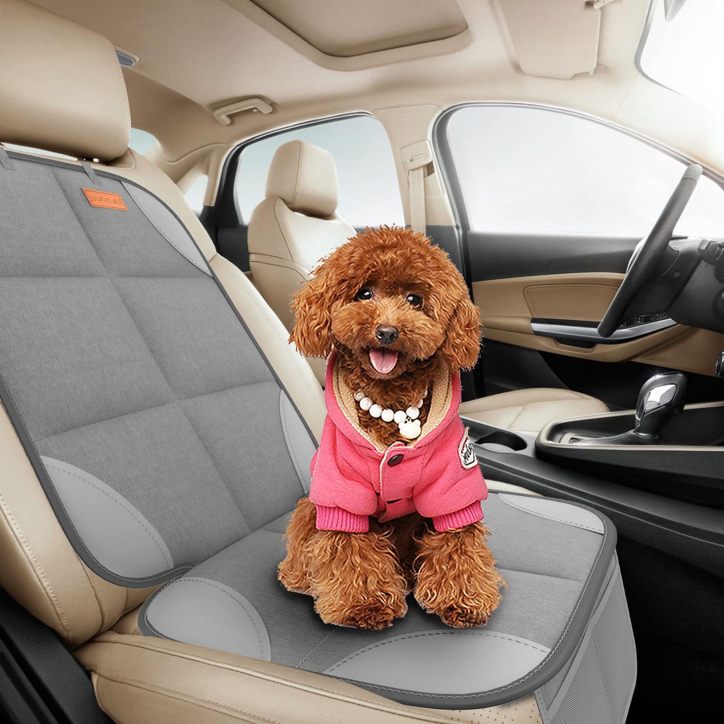 Smart Elf 2 Pack Car Seat Protector - 600D Fabric Waterproof Carseat Protector With Thickly Padded To Protect Your Car Seats Fro