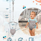Infant Master Baby Doorway Jumpers, Sturdy Johnny Jumper W/Adjustable 10.8'-23.6' Inches Strap, Soft Baby Johnny Bouncer W/Sea