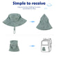 Durio Sun Hat Summer Sun Protection Bucket Hat Beach Sun Hats For Baby Upf 50+ Bucket Hats For Baby B Seaweed Blue Dinosaur 2-4T