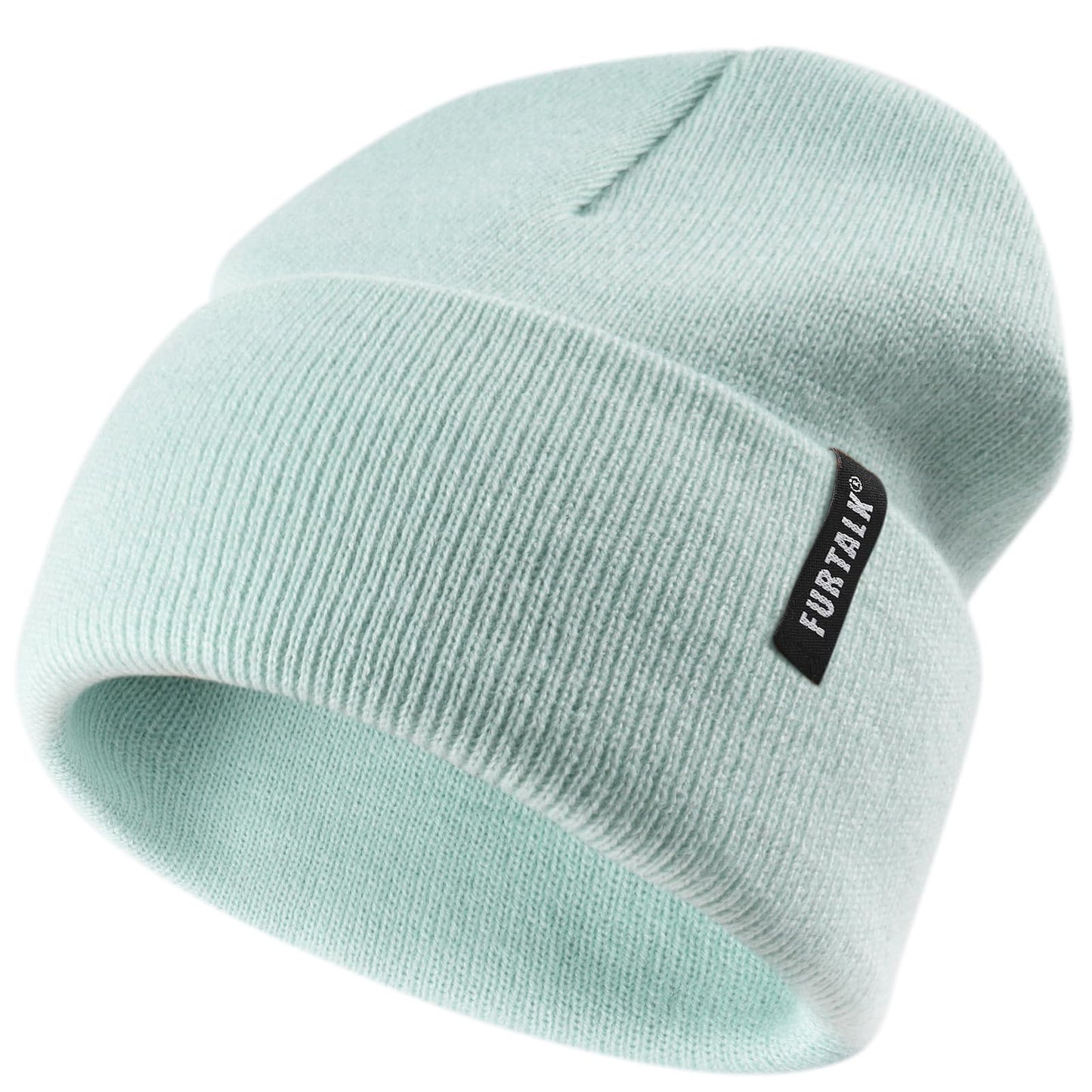 Furtalk Toddler Beanie Baby Boys Girls Beanies Kids Knit Winter Hats For 0-8 Years Lime