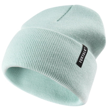 Furtalk Toddler Beanie Baby Boys Girls Beanies Kids Knit Winter Hats For 0-8 Years Lime