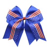7inch Baby Girl's American flag hair bow,Hair Accessories for 4th of July(F9) (15)