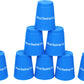 Quick Stack Cups - Set of 12 Sport Stacking Cups - By Trademark Innovations (Blue)