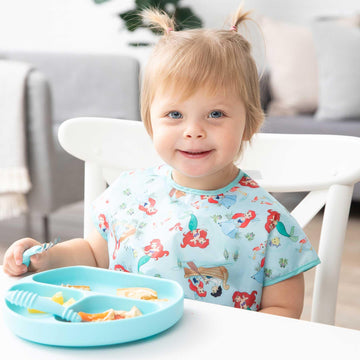 Bumkins Disney Short Sleeve Bib For Girl Or Boy, Toddler And Kids For 1-3 Years, Large Size, Essential Must Have For Junior Chil