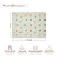 Childlike Behavior Baby Play Mat - 78X52-Inch Reversible Tummy Time Mat For Infants And Toddlers - Foldable Foam Baby Floor Play