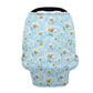 LedBack Floral Car Seat Covers Daisy Carseat Canopy for Babies Breastfeeding Covers, Boys and Girls Lightweight and Breathable C
