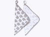 Masilo Muslin Cotton Baby Washcloth, For New Born Pack Of 2  Counting Sheep
