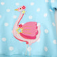 Akyzic Little Girl Sweatshirt Flamingo Long Sleeve Crewneck Blue Shirts Children Winter Outfits Cute Tops Kids Polka Dot Sweater